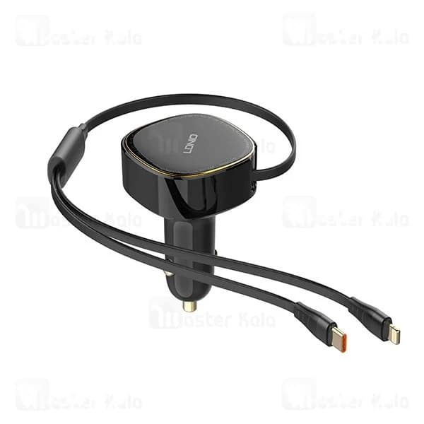 شارژر فندکی الدینیو Ldnio C107 توان 30 وات همراه با کابل جمع شونده — تصویر ۶