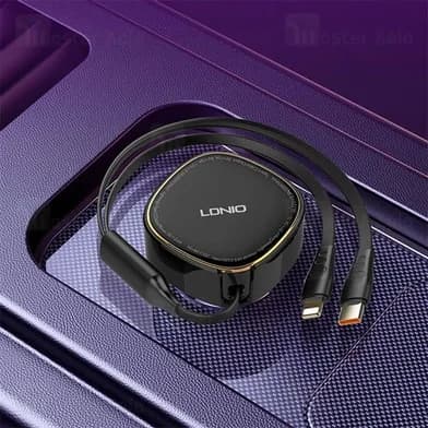 شارژر فندکی الدینیو Ldnio C107 توان 30 وات همراه با کابل جمع شونده — تصویر ۸