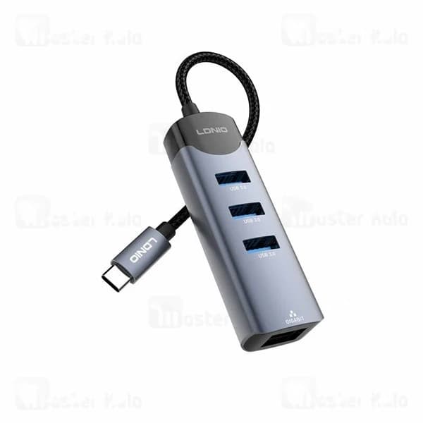 هاب 4 پورت تایپ سی الدینیو LDNIO Ds-144c — تصویر ۴