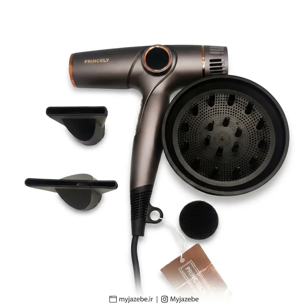 سشوار موتور BLDC نمایشگردار 1800وات پرنسلی 281 — تصویر ۷