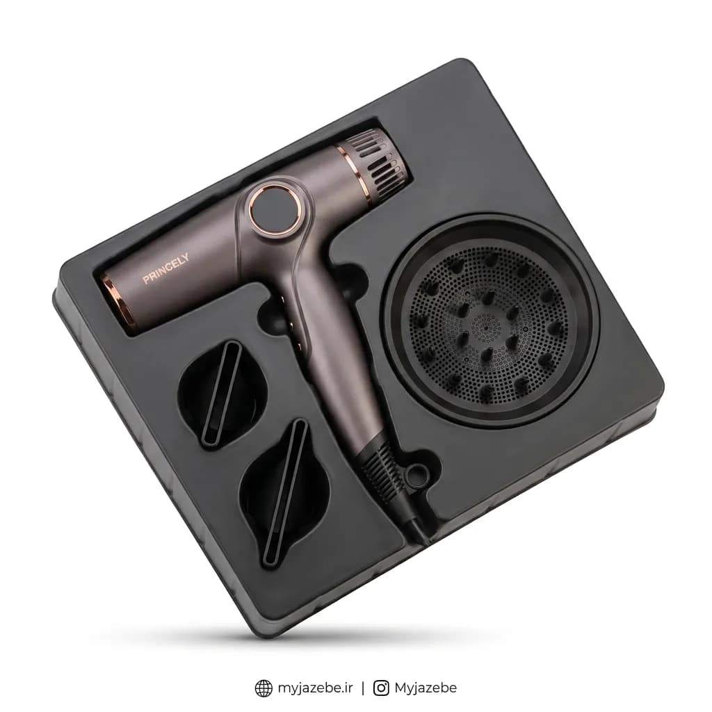 سشوار موتور BLDC نمایشگردار 1800وات پرنسلی 281 — تصویر ۴