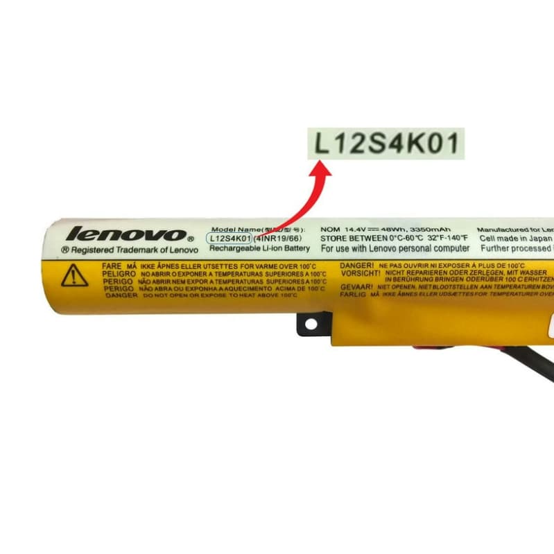 باتری لپ تاپ لنوو لیتیوم یونی 4 سلولی LENOVO Ideapad Z500 – 2600mAh — تصویر ۲