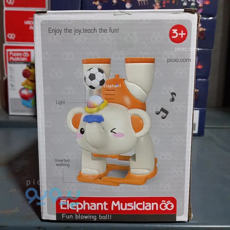 اسباب بازی موزیکال فیل بالانسزن توپپران مدل Elephant Musician — تصویر ۳