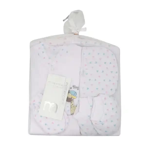 ست بیمارستانی 7 تکه نوزاد طرح زرافه و قلب رنگی برند مادرکر MOTHERCARE — تصویر ۲