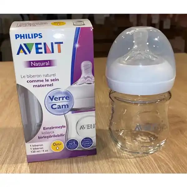 شیشه شیر نوزاد پیرکس برند اونت نچرال PHILIPS AVENT ظرفیت 120 میلی لیتر — تصویر ۳
