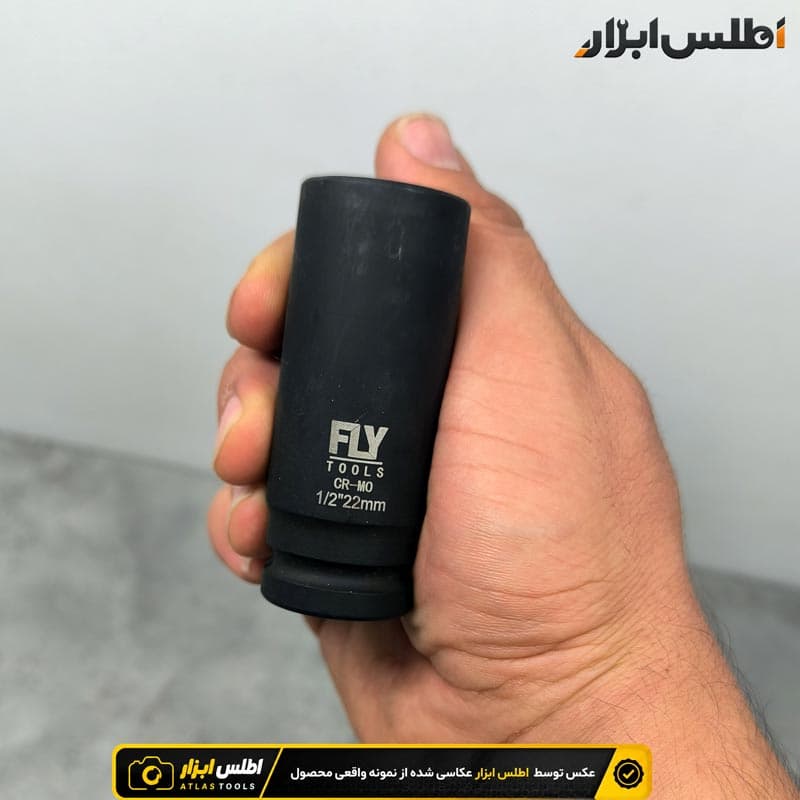 بکس 22 میلیمتر بلند 12 پر 1/2 اینچ فلایتولز مدل 5524022 — تصویر ۲
