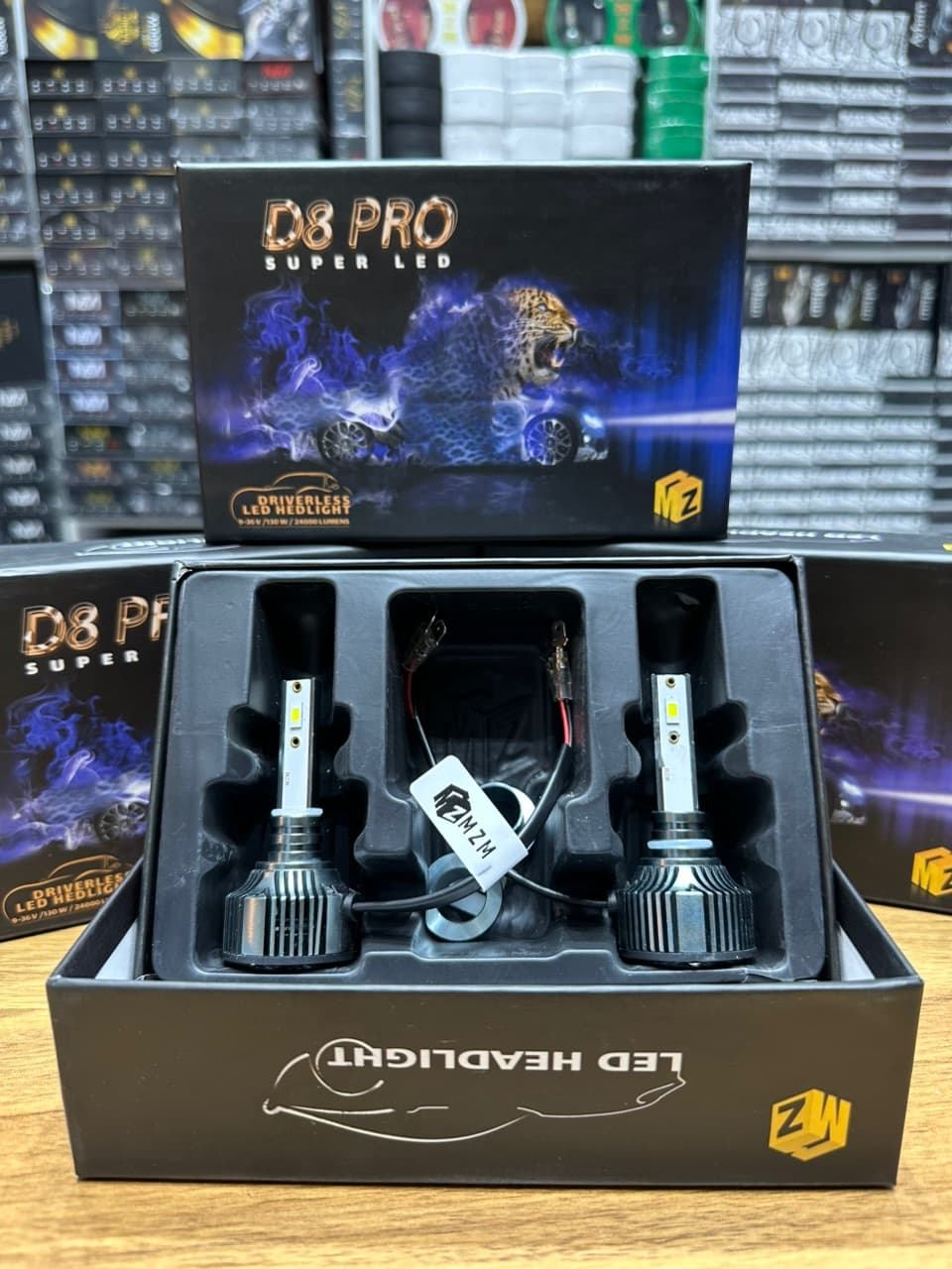 هدلایت مدل D8 PRO برند MZM پایه H7 — تصویر ۲