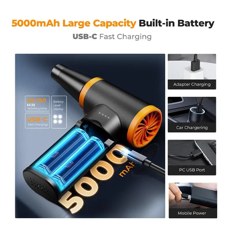 ایر داستر برقی کی اند اف کانسپت مدل 12 در 1 سرعت 120000RPM — تصویر ۳