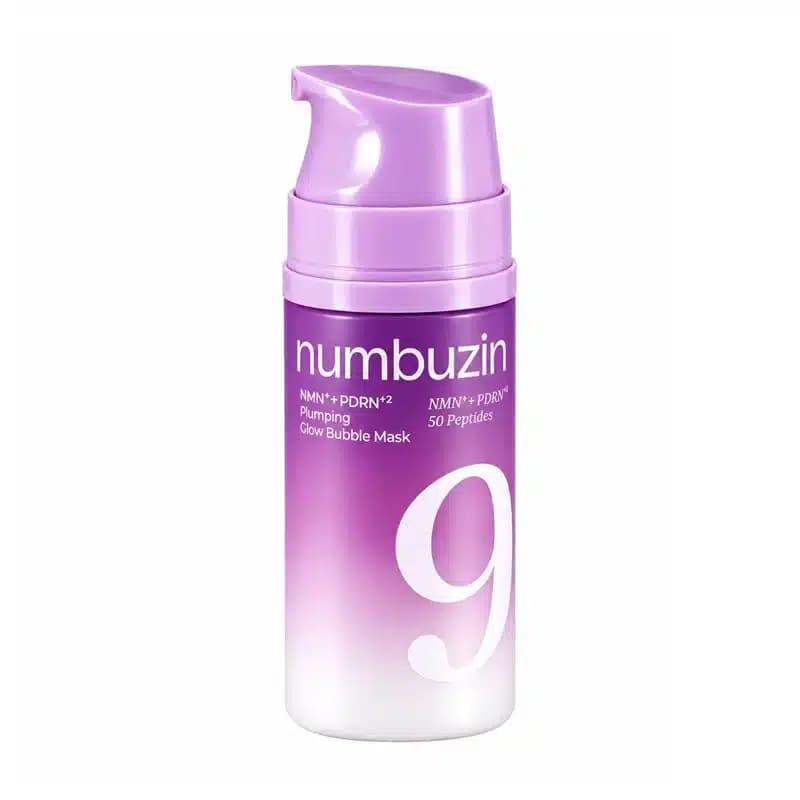 ماسک حبابی آبرسان و درخشان کننده پوست نامبوزین Numbuzin حاوی NAD+ و PDRN مدل No.9 NAD+ PDRN Plumping Glow Bubble Mask (85 میل)