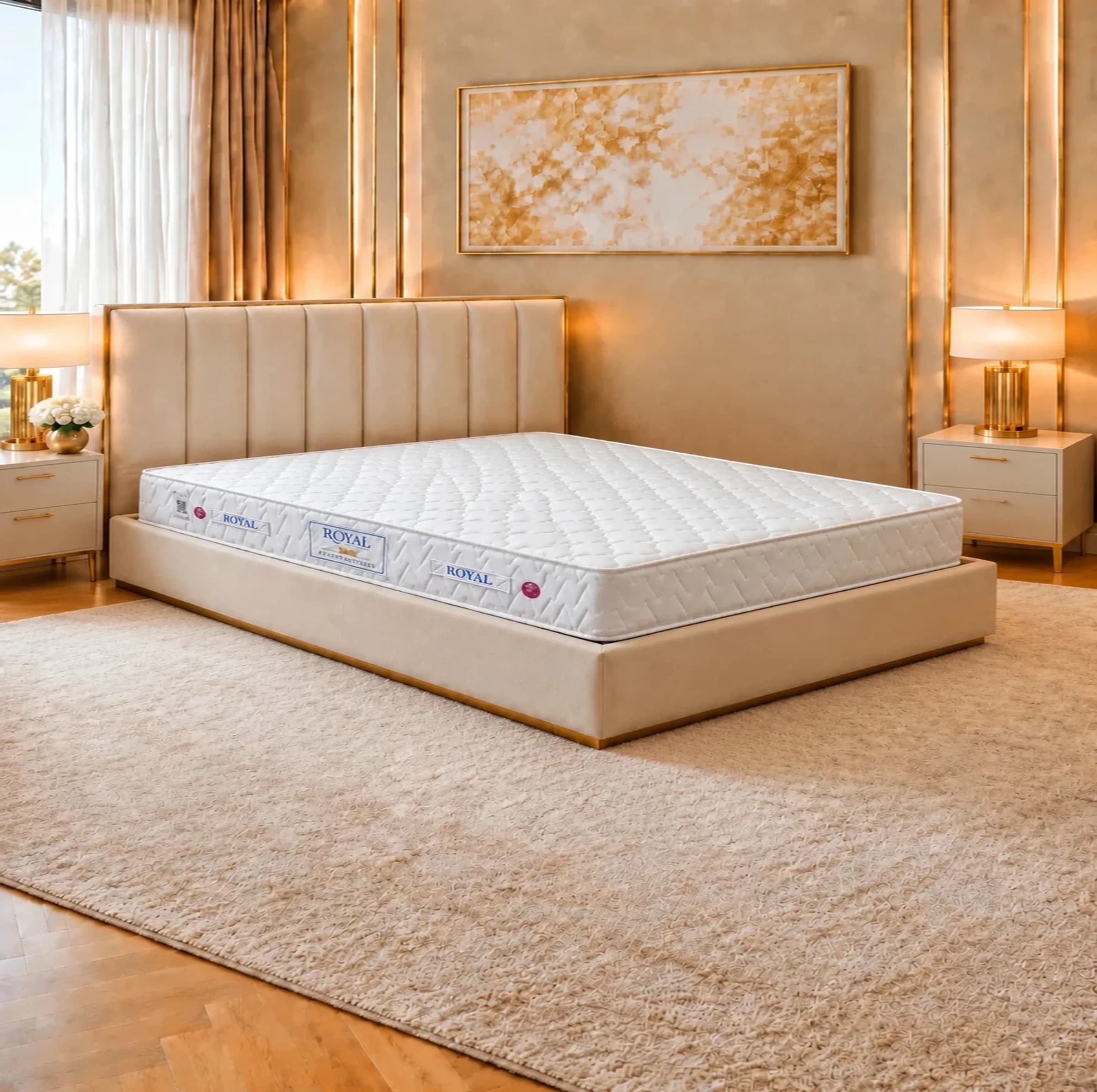 تشک طبی فنری رویال مدل بونل 8 یک نفره سایز 180 × 80 سانتی متر — تصویر ۵