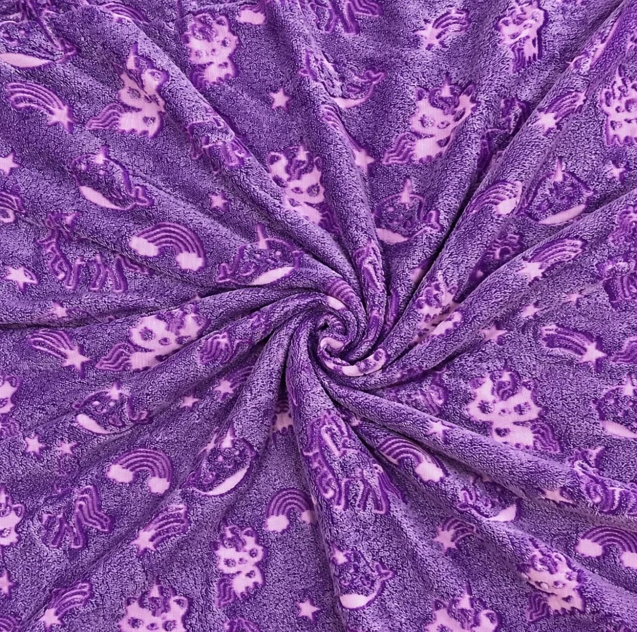 پتو مسافرتی 1.5 نفره مدل شب نما طرح نهنگ و رنگین کمان سایز 175×200 سانتی متر — تصویر ۵