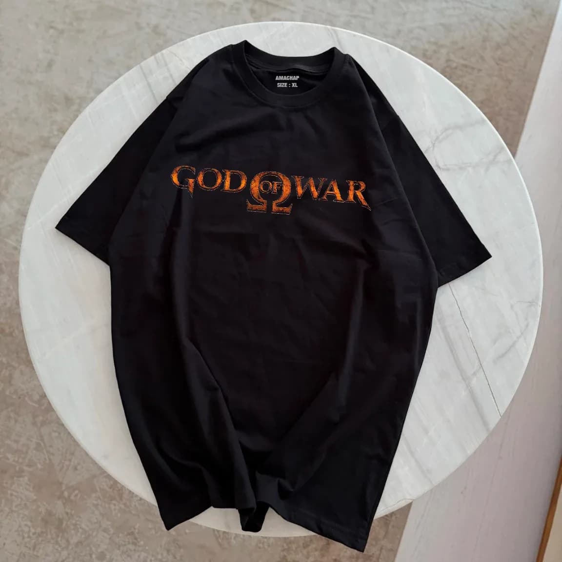 تیشرت طرح God Of War مدل لوگو GOW