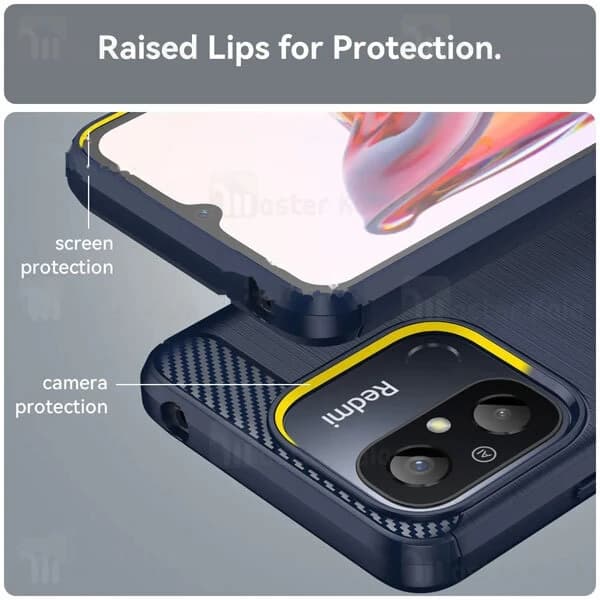 قاب فیبر کربنی شیائومی Xiaomi Redmi 12C Rugged Armor Fiber Carbon — تصویر ۴