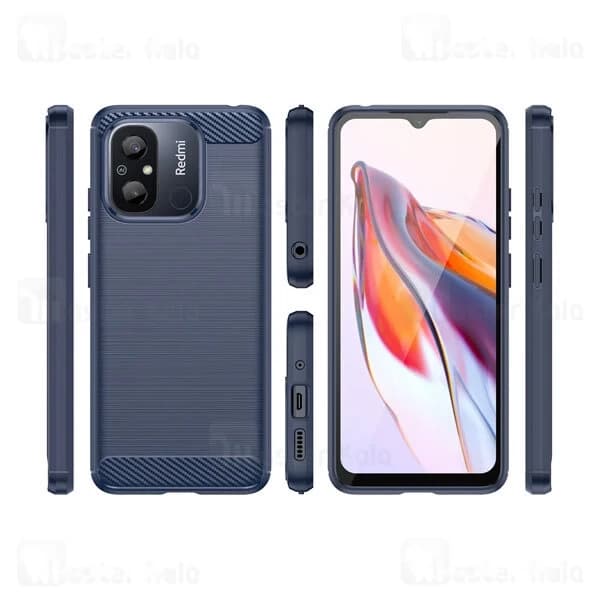 قاب فیبر کربنی شیائومی Xiaomi Redmi 12C Rugged Armor Fiber Carbon — تصویر ۳
