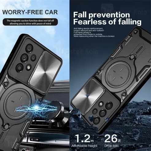 قاب ضد ضربه مگنتی Samsung Galaxy A53 Magnetic Support Case دارای محافظ دوربین — تصویر ۳