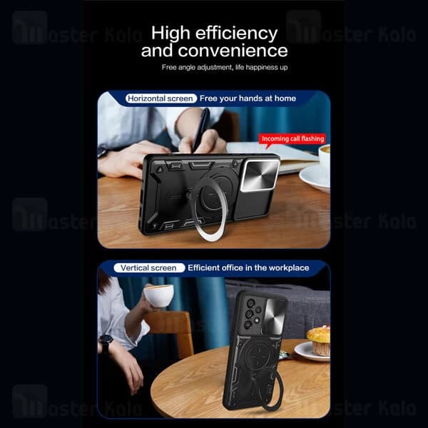 قاب ضد ضربه مگنتی Samsung Galaxy A53 Magnetic Support Case دارای محافظ دوربین — تصویر ۶