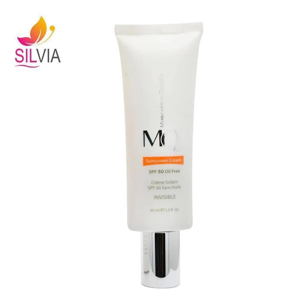 کرم ضد آفتاب فاقد چربی بی رنگ SPF50 ام کیو 55 میل