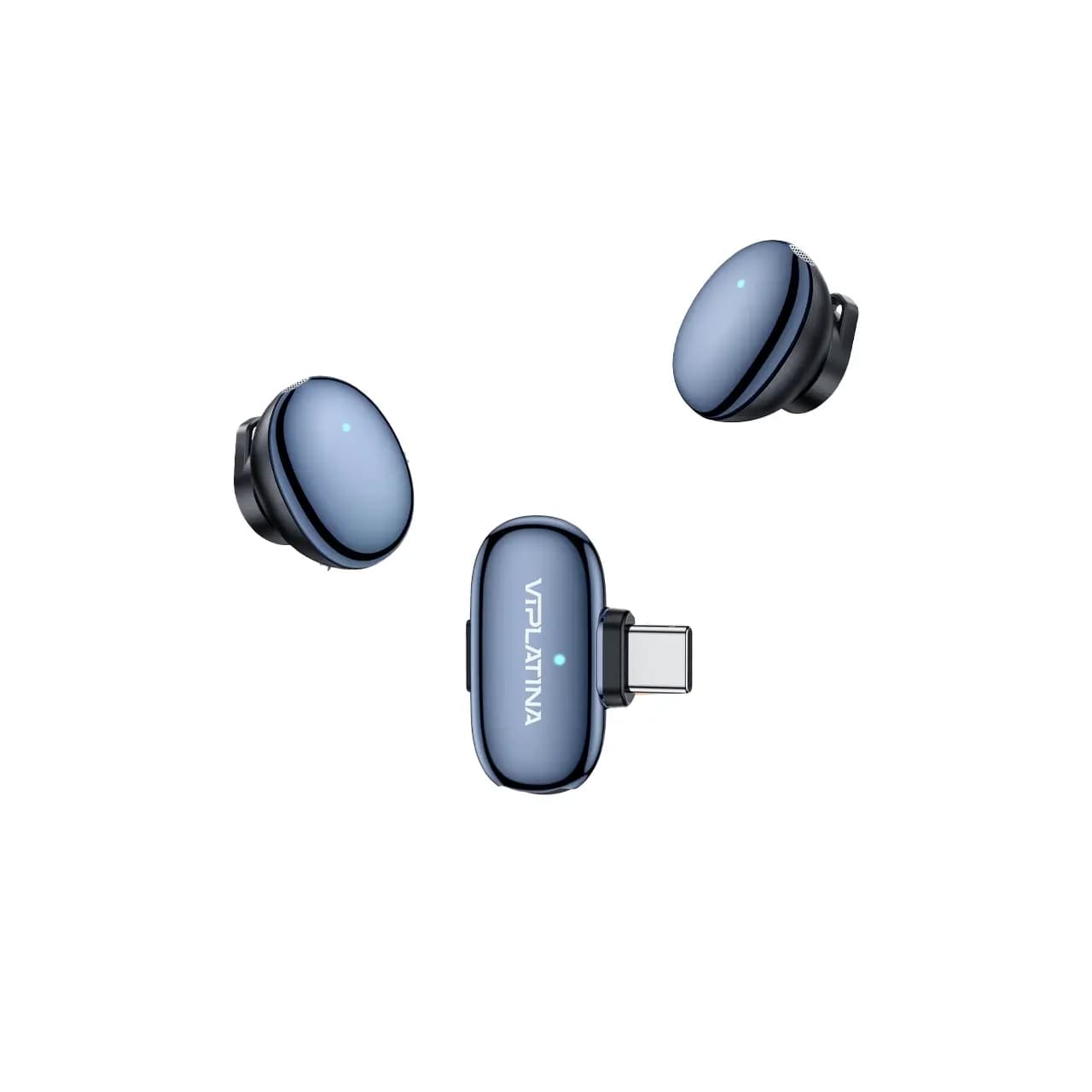 میکروفون بی سیم VIPLATINA Type-C مدل VR13 – مشکی (گارانتی شش ماه تعویض نیکان همراه) — تصویر ۲
