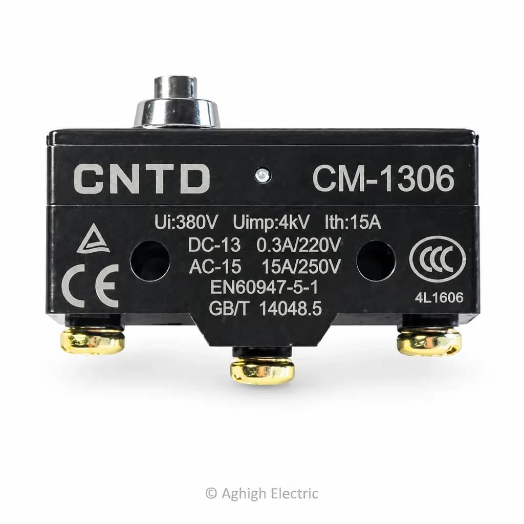 میکروسوئیچ فشاری CNTD مدل CM-1306 (۱۵ آمپر)