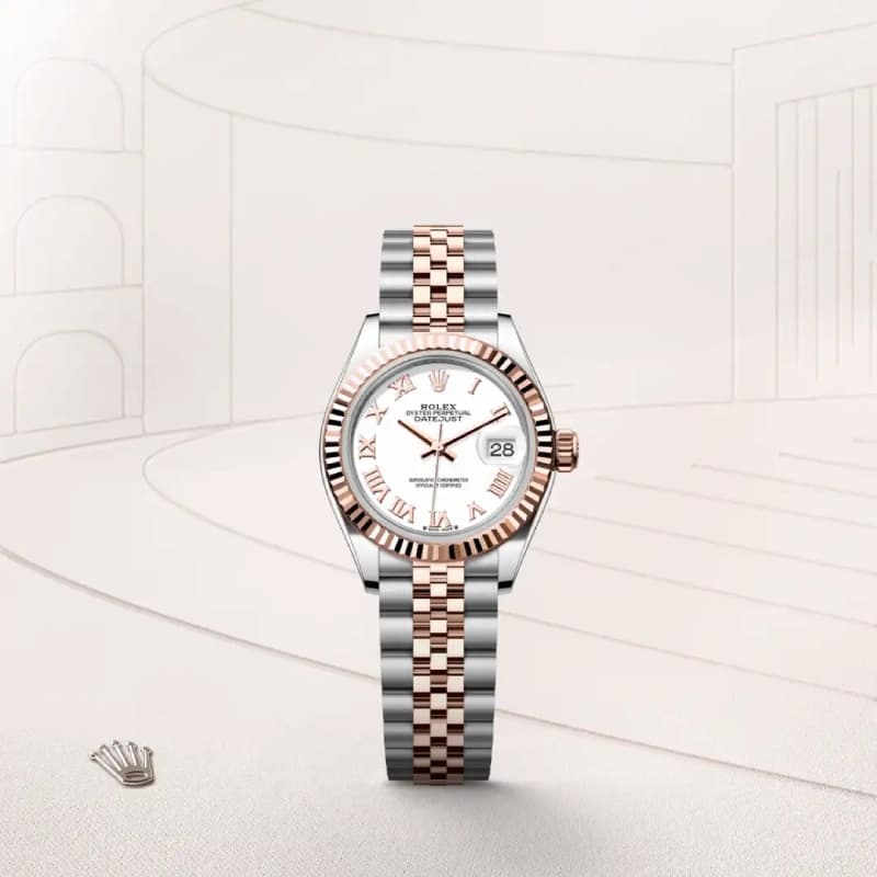 رولکس Datejust 36 سفید رومی دو رنگ رزگلد | رفرنس M126231-0015 — تصویر ۳