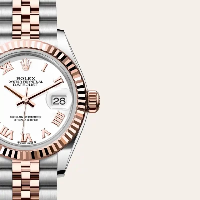 رولکس Datejust 36 سفید رومی دو رنگ رزگلد | رفرنس M126231-0015 — تصویر ۲