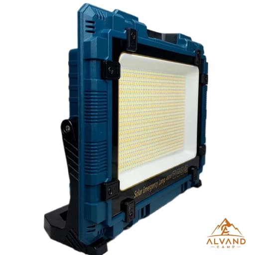 چراغ پروژکتور شارژی خورشیدی 400 وات مدل W8109-2 — تصویر ۳