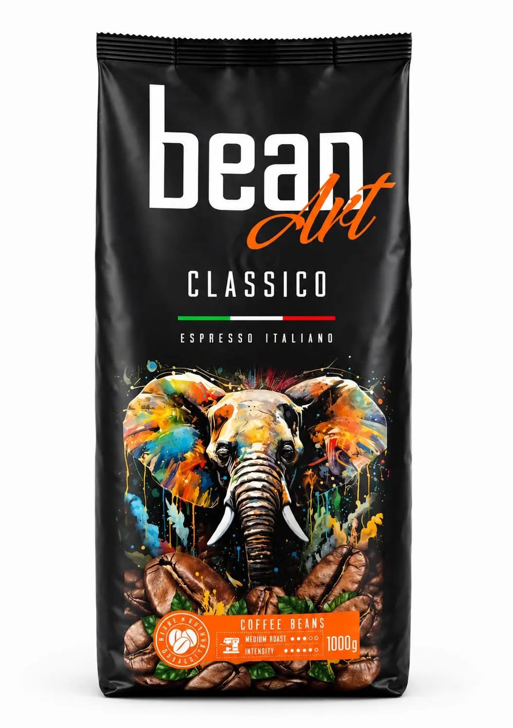 دانه قهوه ۱۰۰۰ گرمی بین آرت کلاسیکو (Bean Art)