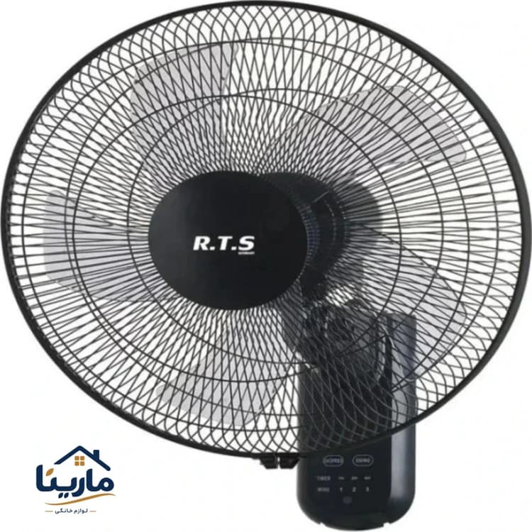 پنکه دیواری RTS مدل RT-1606 | سایز 18 اینچ با ریموت کنترل
