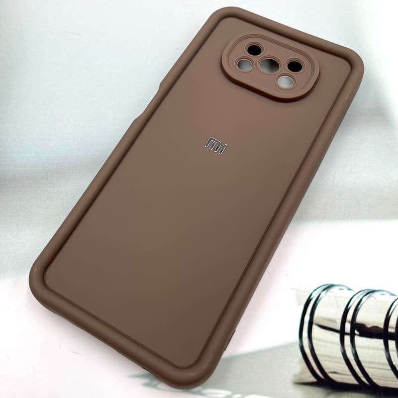 قاب گوشی Poco X3 / Poco X3 NFC / Poco X3 Pro شیائومی Armor Case ضد ضربه سیلیکونی تاک سولید محافظ لنز دار برجسته موکا کد 903024 — تصویر ۲
