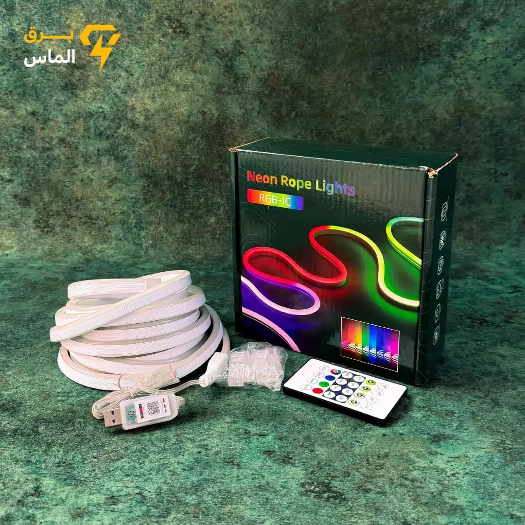 ریسه نئون فلکس هوشمند برند 5 متری RGB / ضمانت بازگشت وجه