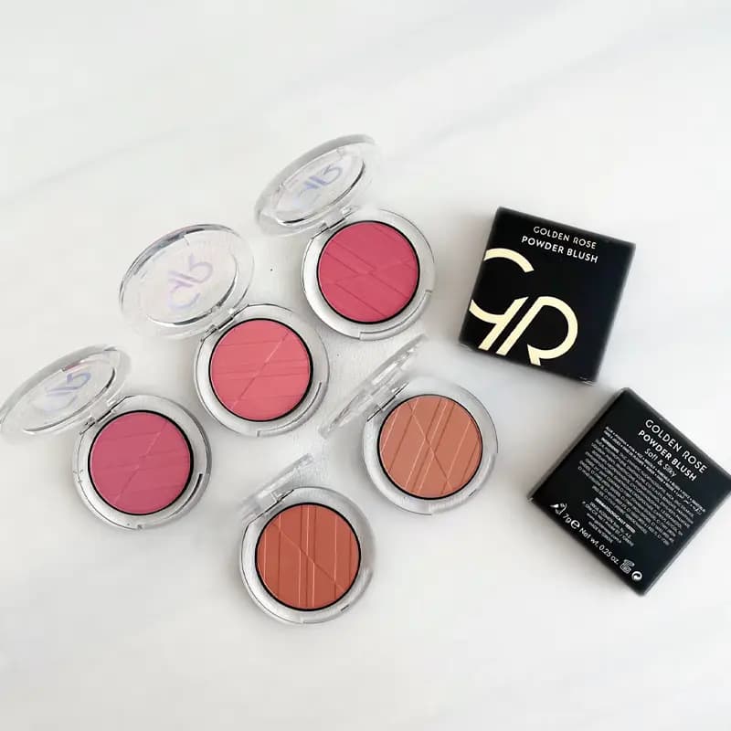 رژ گونه پودری گلدن رز Golden Rose مدل Soft and Silky رنگ 13 Coral حجم 7 گرم (اصل – ترکیه) — تصویر ۴