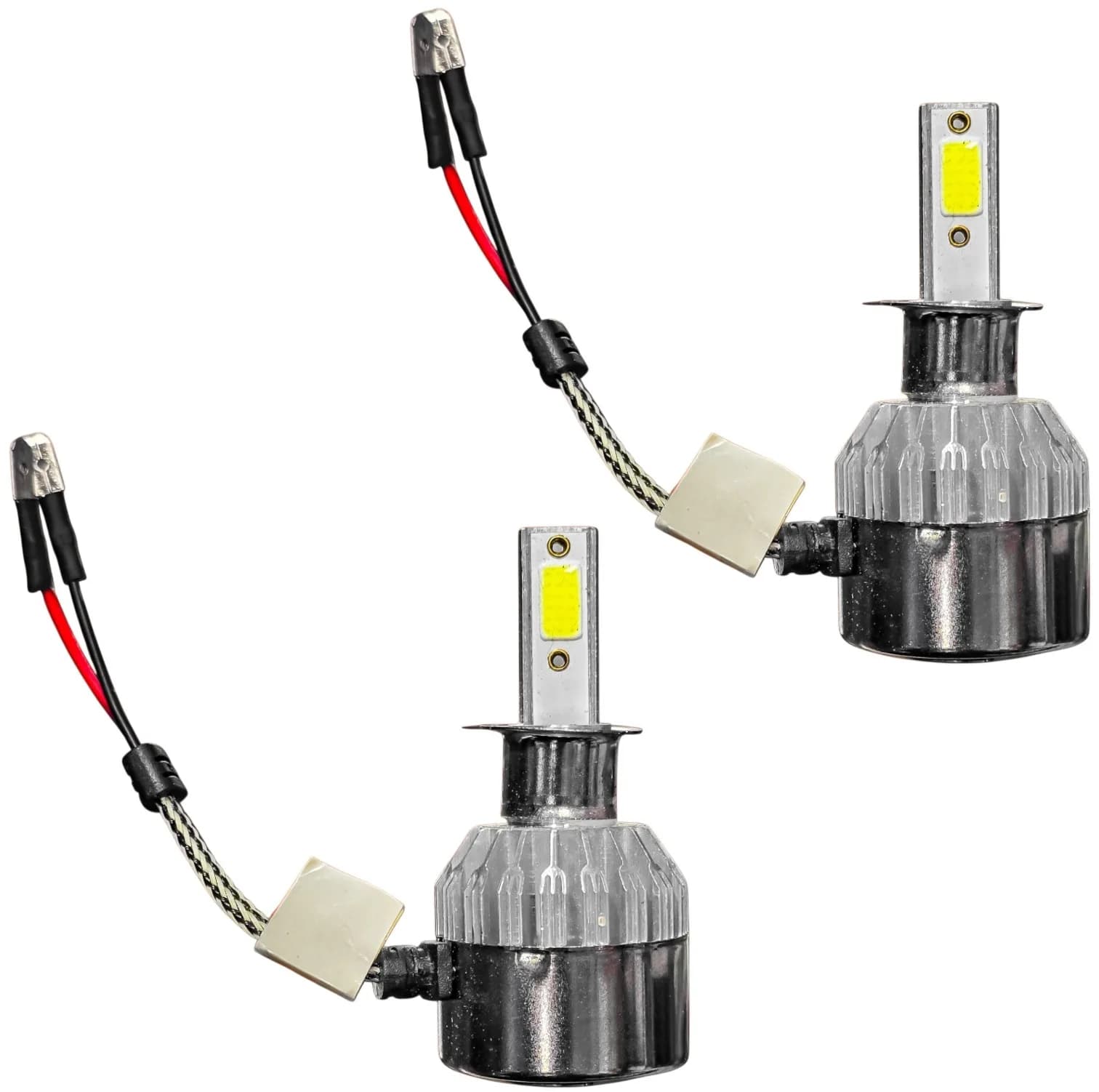 هدلایت چراغ مه شکن جلو خودرو تک حالته فورس مدل دوطرفه یخی کد CUB پایه H3 مناسب برای پراید صبا و پراید نسیم بسته ۲ عددی