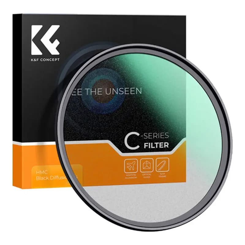 فیلتر لنز بلک دیفیوشن 1/4 سایز 67 میلی متری K&F CONCEPT — تصویر ۲