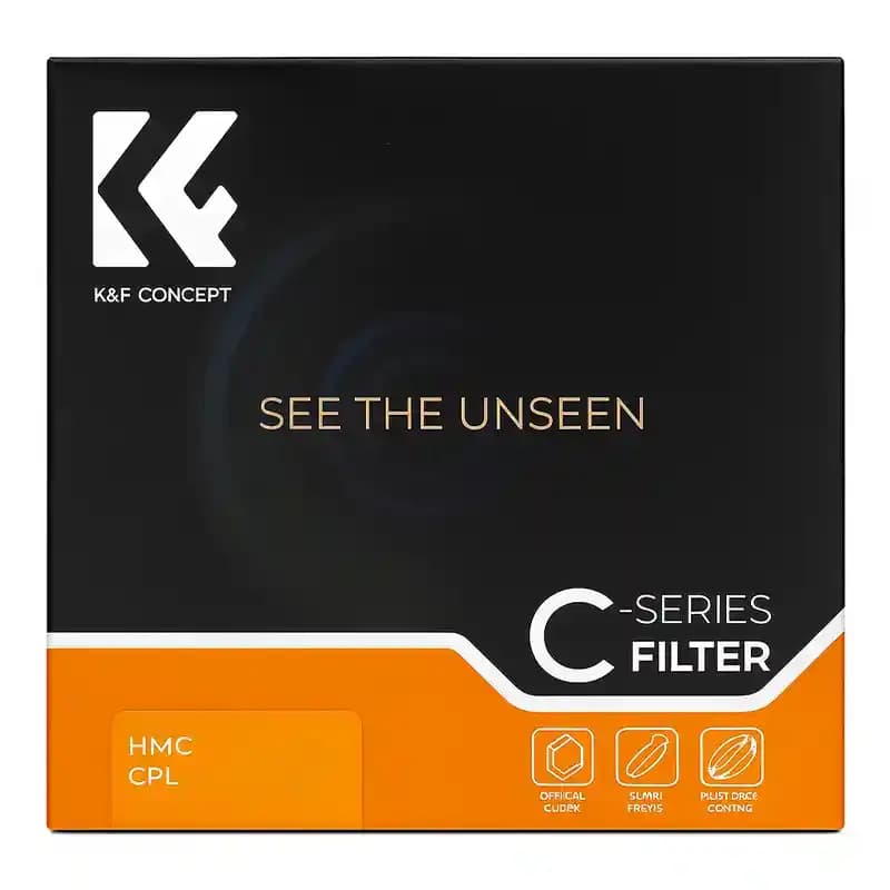 فیلتر لنز پلاریزه سایز 58 میلیمتری K&F CONCEPT — تصویر ۲