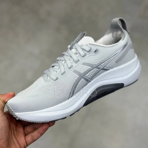 کفش ورزشی اسیکس ژل کایانو 32 طوسی روشن ASICS Gel-Kayano 32 Piedmont Grey Gravel — تصویر ۳