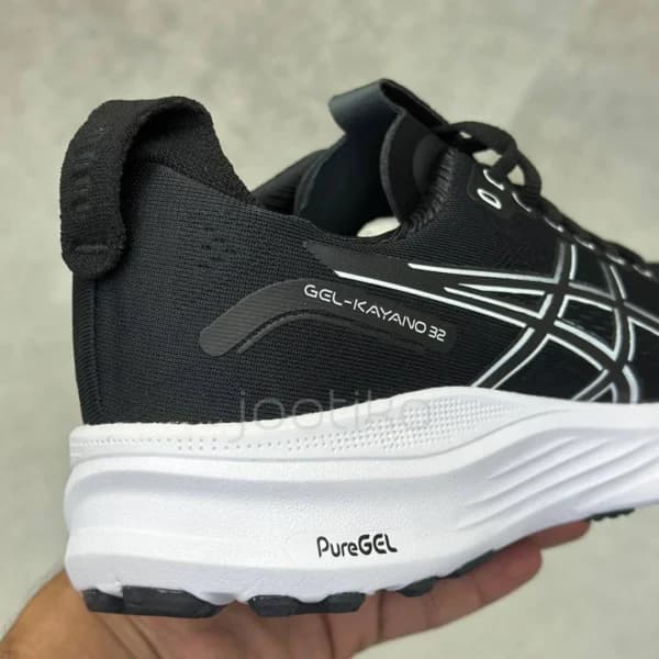 کفش ورزشی اسیکس ژل کایانو 32 مشکی سفید ASICS Gel-Kayano 32 Black White — تصویر ۴