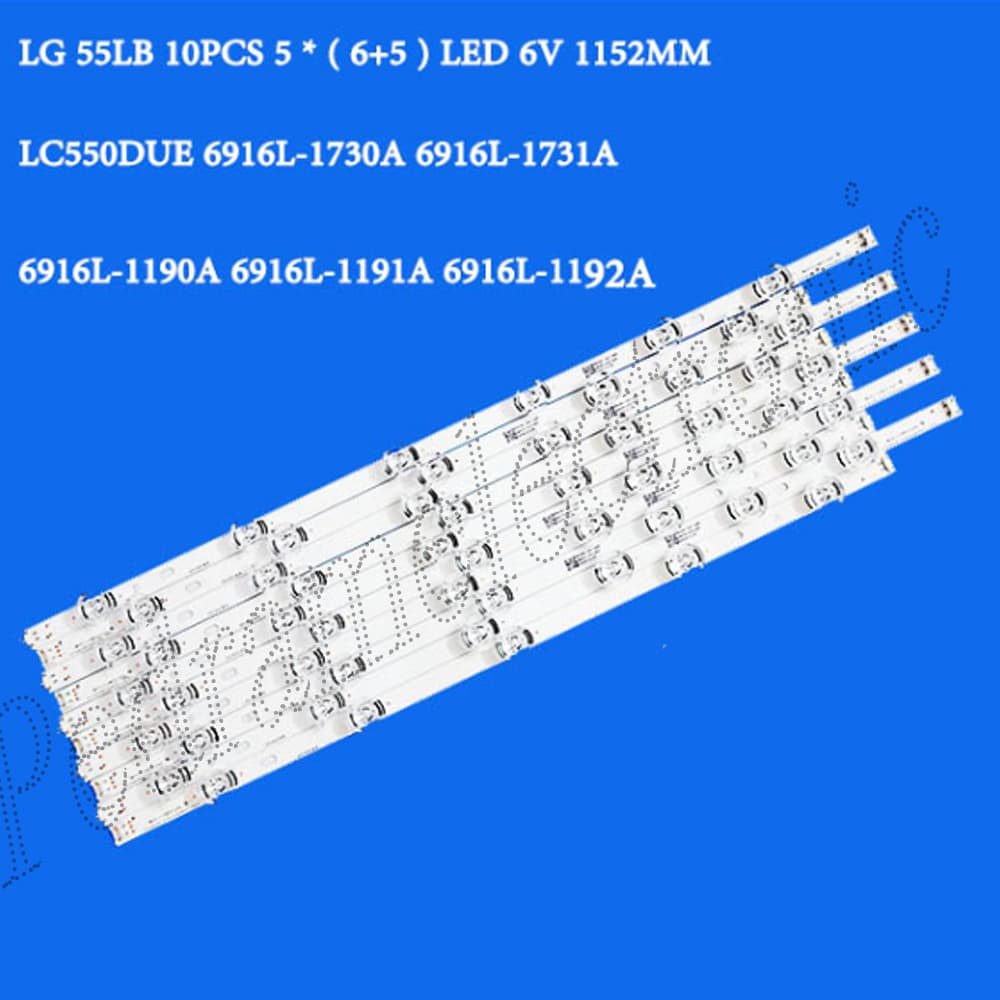 LEDBAR LG 55″LH 55LJ 55UJ634V 55UJ630V 5*8LED (4+4)3V 110.3CM Fبك لايت ال جي5 رديف لنز گرد 3ولت — تصویر ۲