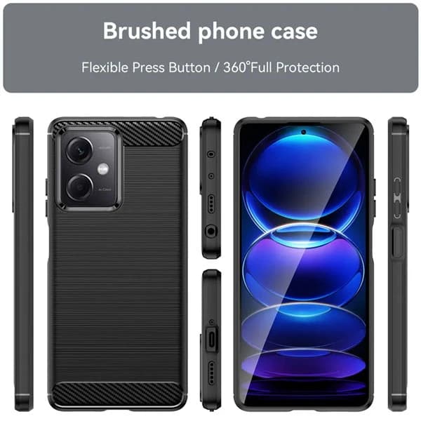 قاب فیبر کربنی شیائومی Xiaomi Redmi Note 12R Pro Rugged Armor Fiber Carbon — تصویر ۶