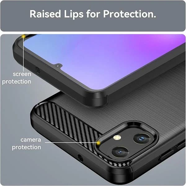 قاب فیبر کربنی سامسونگ Samsung Galaxy A05 Rugged Armor Fiber Carbon — تصویر ۵