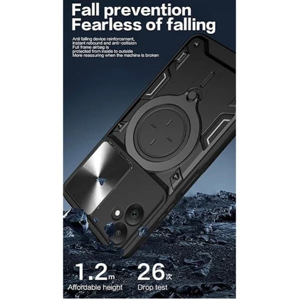 قاب ضد ضربه مگنتی Samsung Galaxy A05 Magnetic Support Case دارای محافظ دوربین — تصویر ۴