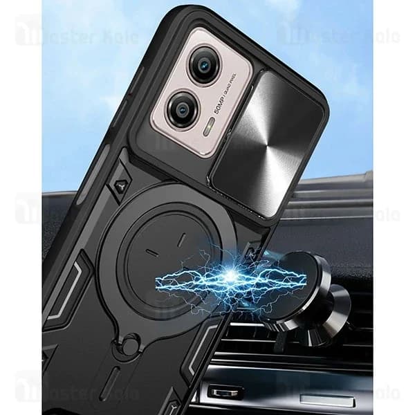 قاب ضد ضربه مگنتی Motorola Moto G53 / G23 / G13 Magnetic Support Case دارای محافظ دوربین — تصویر ۳