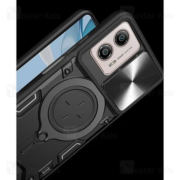 قاب ضد ضربه مگنتی Motorola Moto G53 / G23 / G13 Magnetic Support Case دارای محافظ دوربین — تصویر ۶