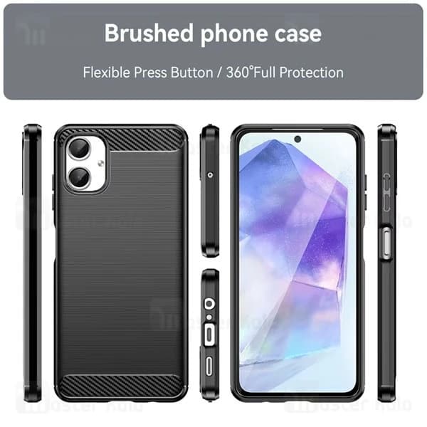 قاب فیبر کربنی سامسونگ Samsung Galaxy A06 Rugged Armor Fiber Carbon — تصویر ۵