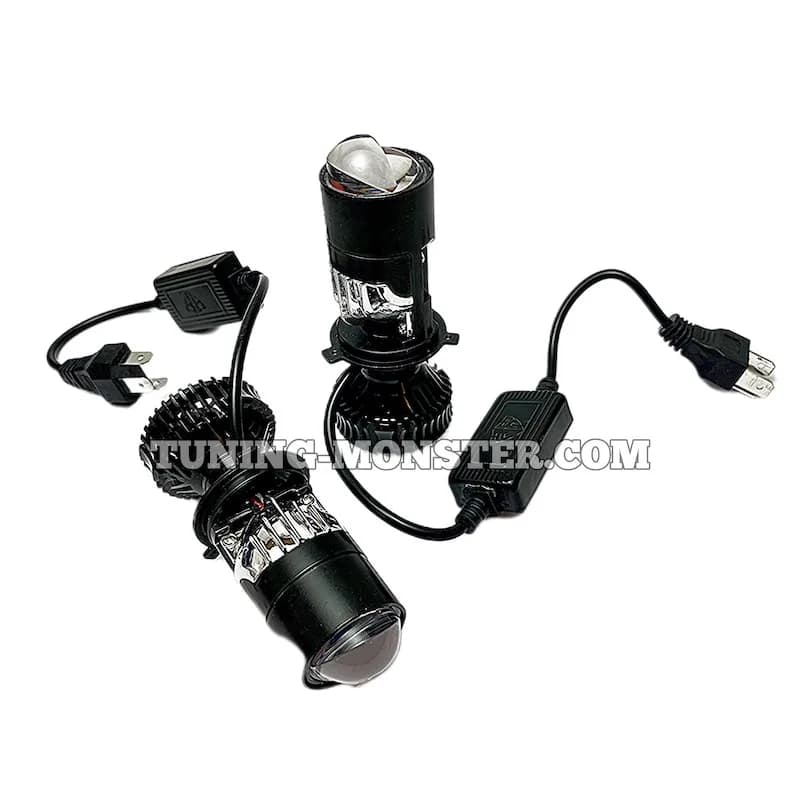 هدلایت لنزدار HedXen پایه H4 دو لنز — تصویر ۶