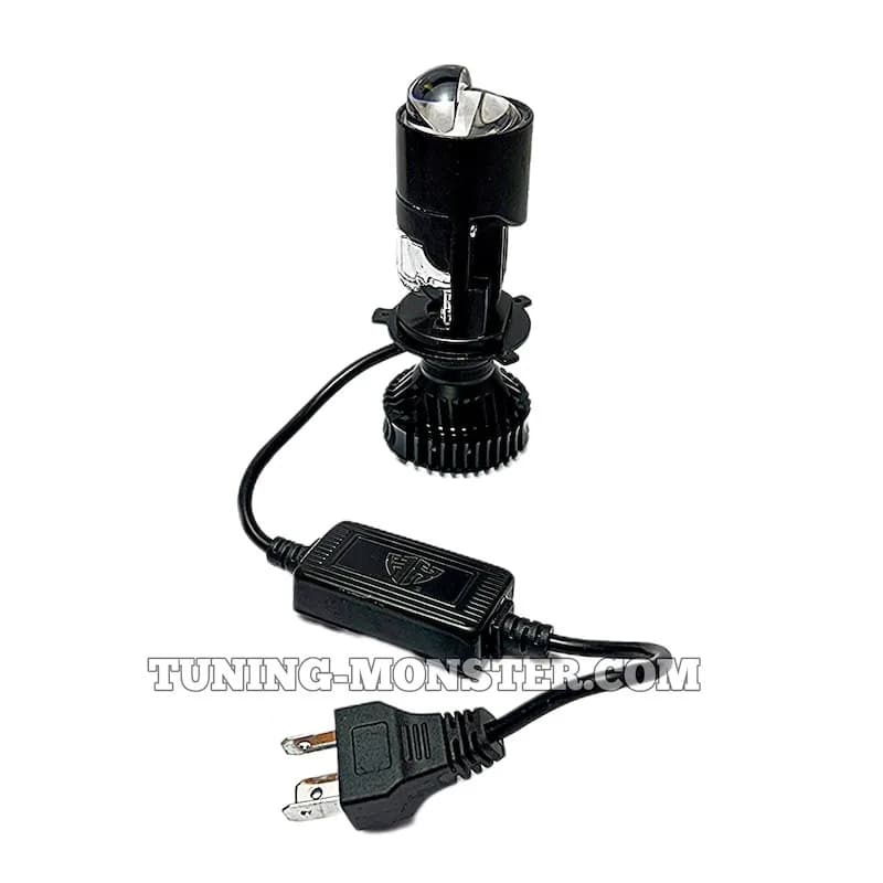 هدلایت لنزدار HedXen پایه H4 دو لنز — تصویر ۲