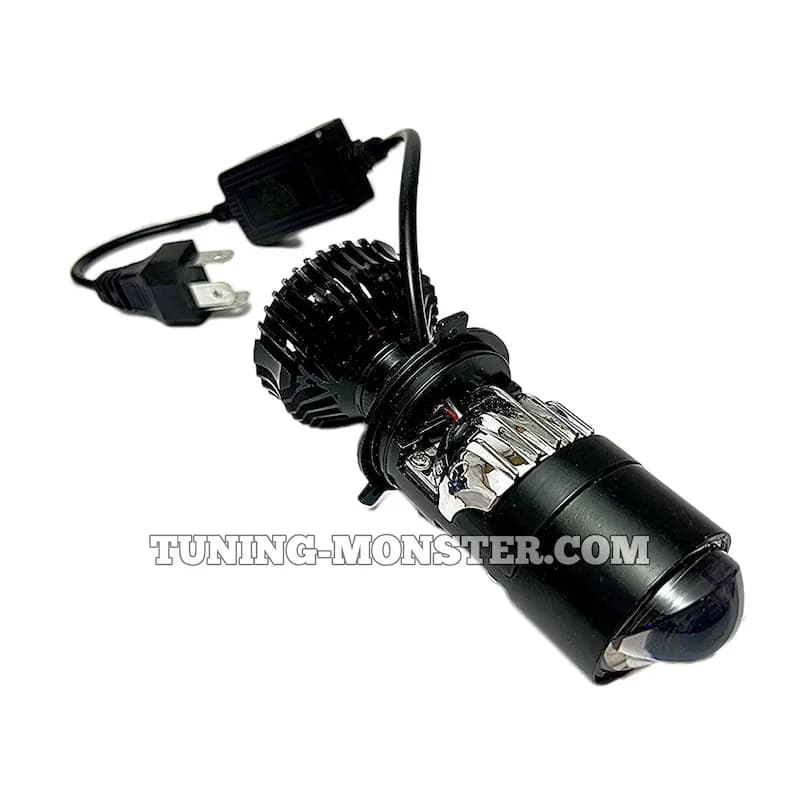 هدلایت لنزدار HedXen پایه H4 دو لنز — تصویر ۷