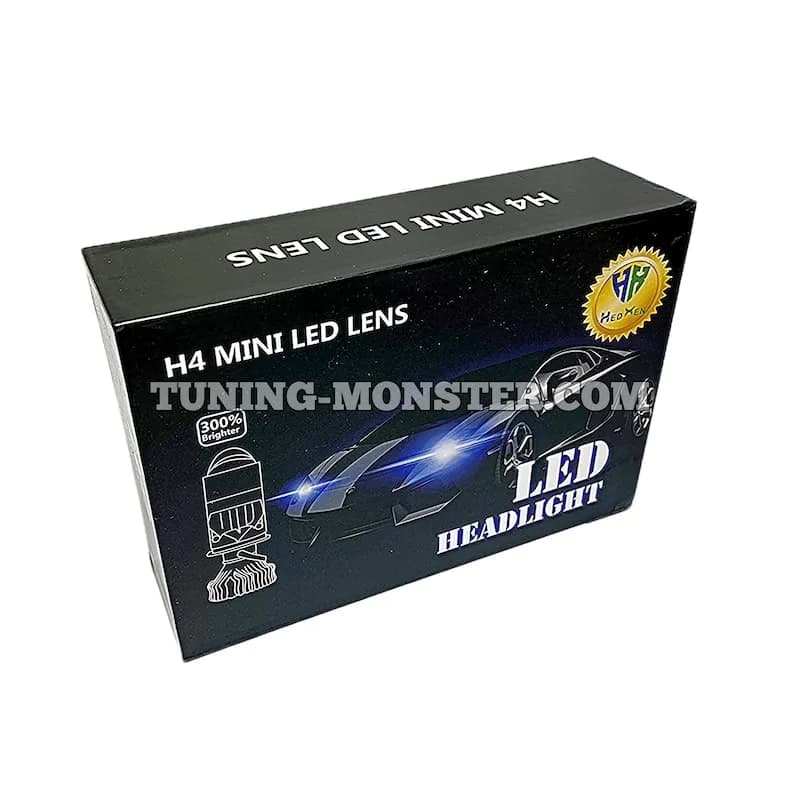 هدلایت لنزدار HedXen پایه H4 دو لنز — تصویر ۸