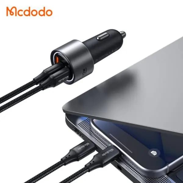 شارژر فندکی مک دودو مدل CC-3110 توان ۹۰ وات سه پورت — تصویر ۲