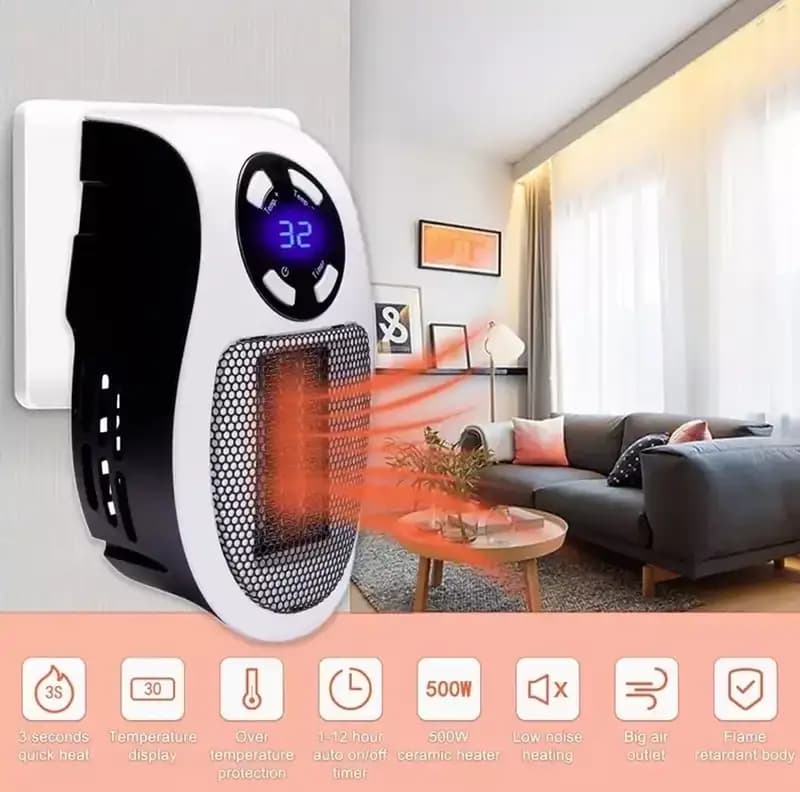 فن هیتر قابل حمل Portable Heater + کنترل از را دور — تصویر ۶
