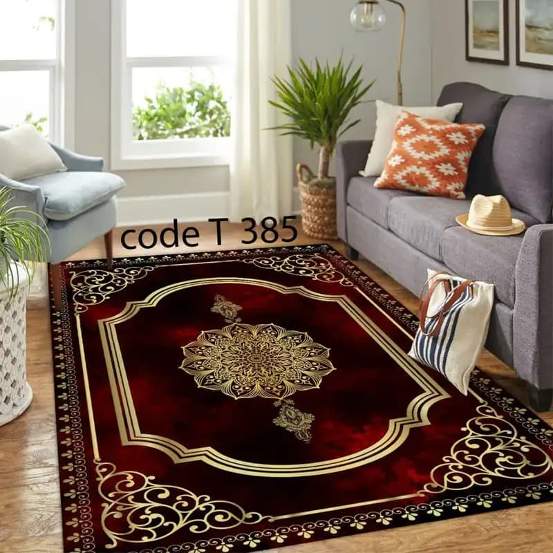 روفرشی کشدار طرح فرش کد FAM_T385